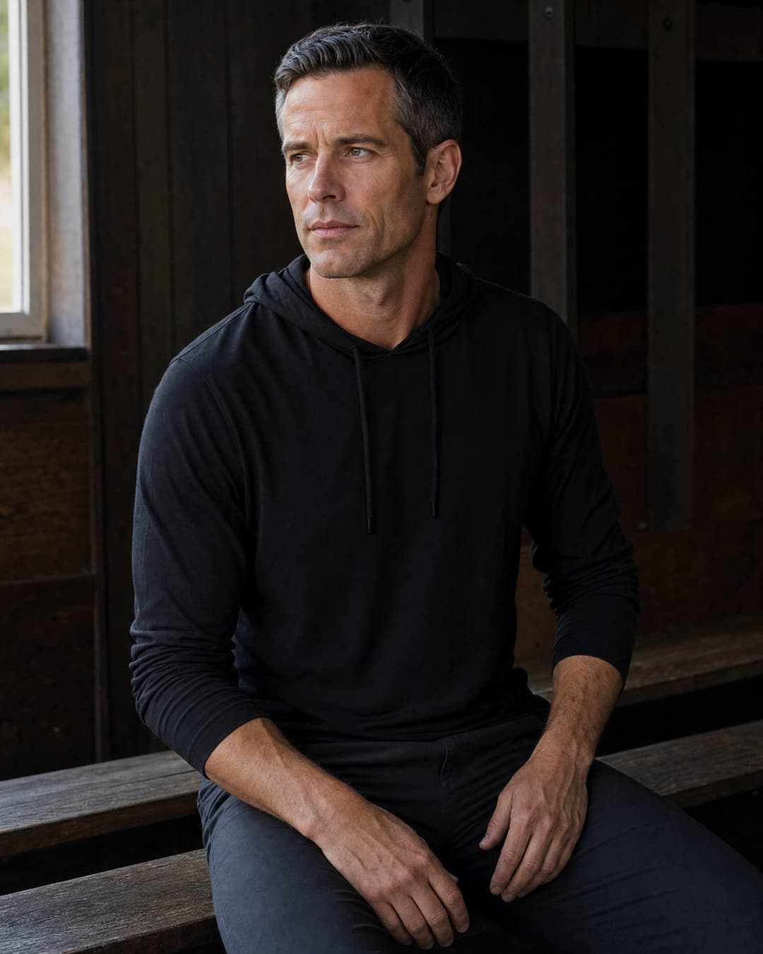 UV UltraCool 100 Hoodie — Blackout