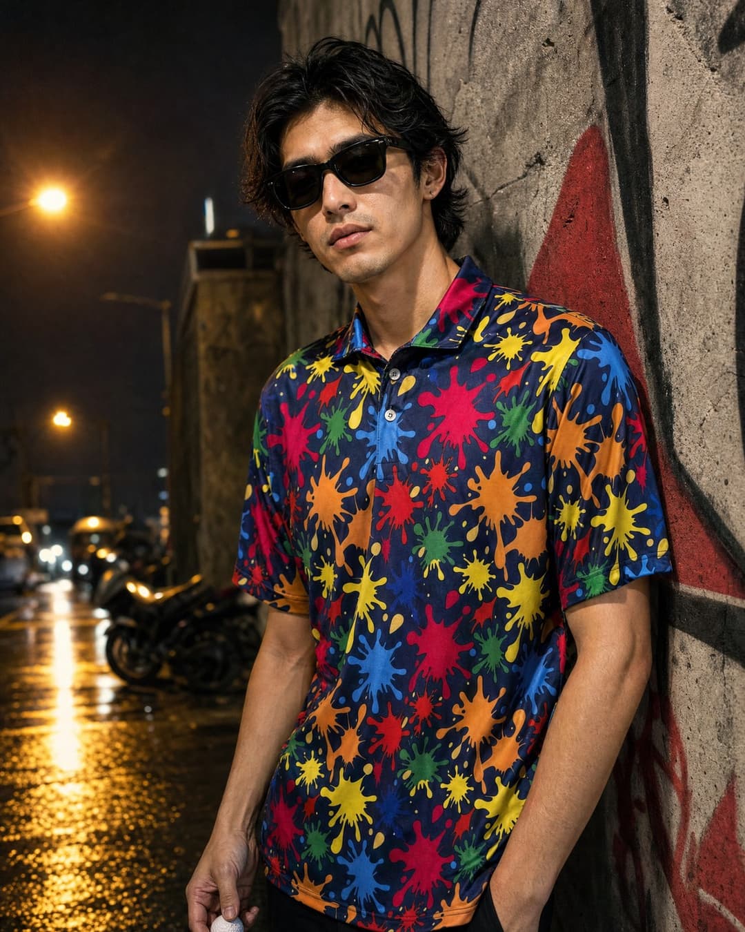 Paint Splatter Polo